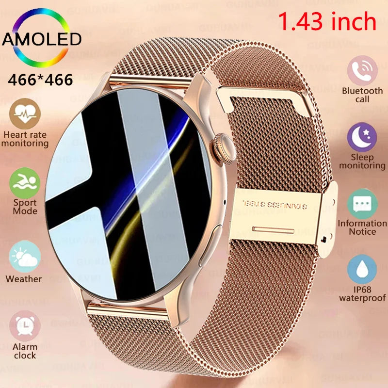 Smartwatch Feminino 466 GPS Track Sport