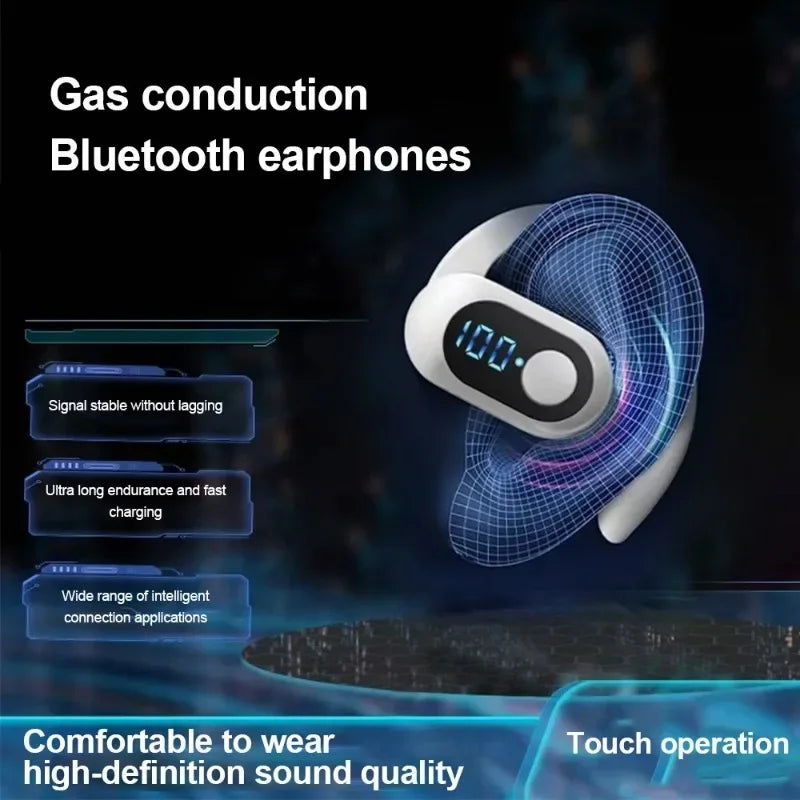 Fones de Ouvido Bluetooth 5.3 TWS sem fio com gancho